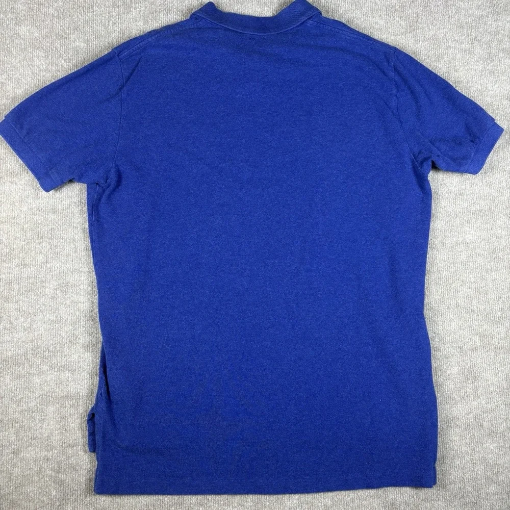 Polo Ralph Lauren Classic Fit Polo Shirt Men's Large Blue Orange Pony Cotton